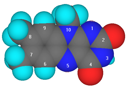 Lumiflavin's Structure